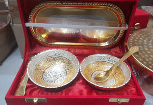 Decorative Bowl-Tray-Spoon Set