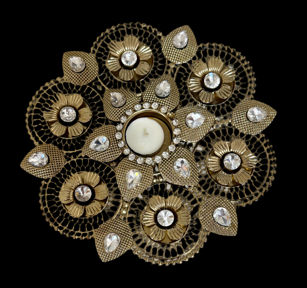 Designer Metal Diya