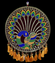 Load image into Gallery viewer, Decorative Peacock wall hanging
