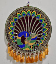 Load image into Gallery viewer, Decorative Peacock wall hanging
