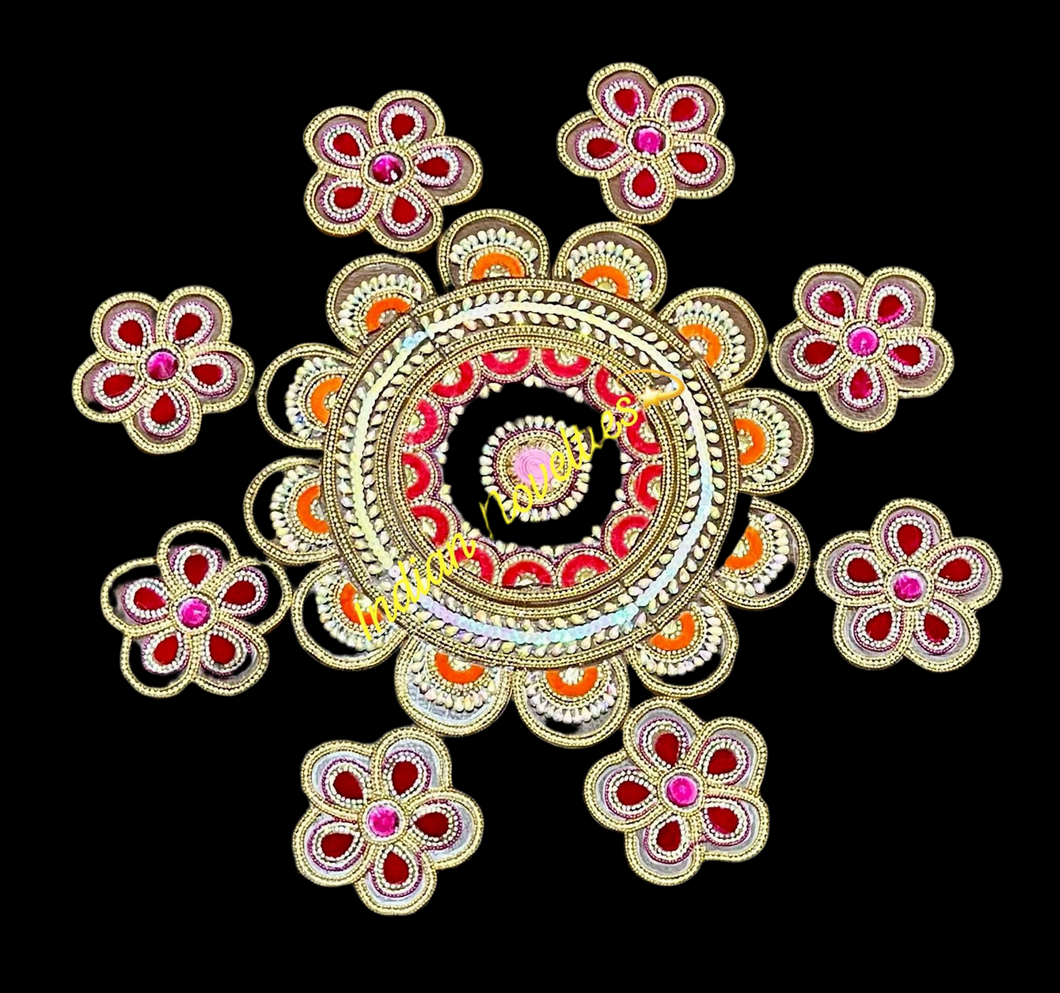 Designer Flower Rangoli