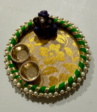 Load image into Gallery viewer, Decorative Ganesha Haldi Kumkum Plate
