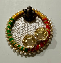 Load image into Gallery viewer, Decorative Ganesha Haldi Kumkum Plate
