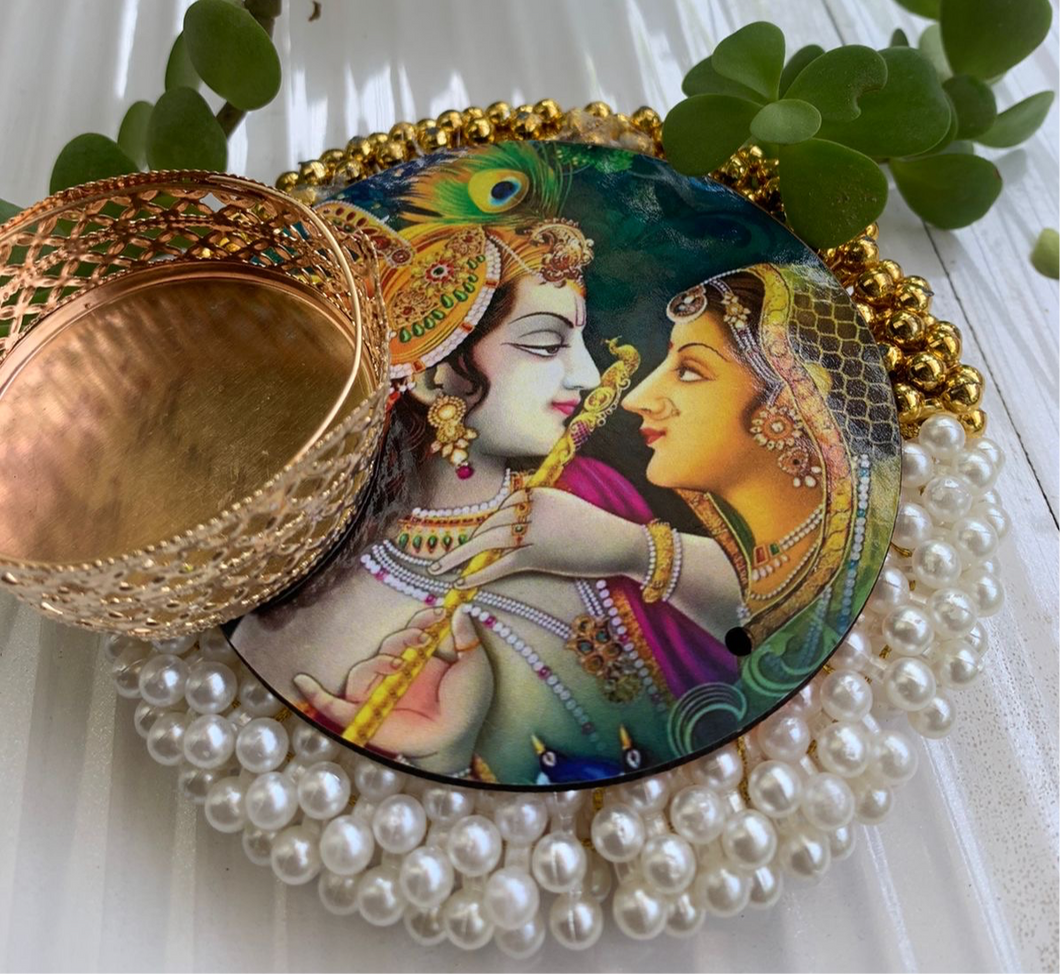 Radha-Krishna Tlight Candle Holder