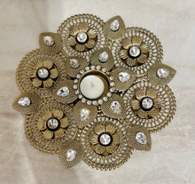 Load image into Gallery viewer, Designer Metal Diya
