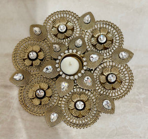 Designer Metal Diya