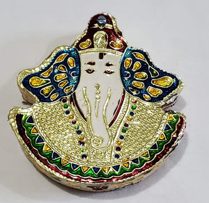 Meenakari Ganesha multipurpose box