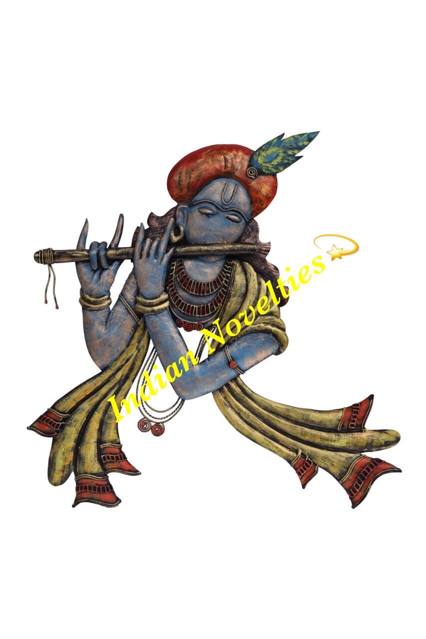 Lord Baal Krishna Playing Flute Vector Illustration Stock Vector | Adobe  Stock