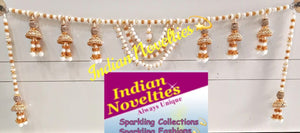 White Beads Heavy Door Garland